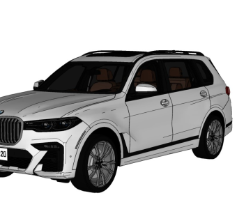 BMW X7 M50i宝马X7汽车精品模型